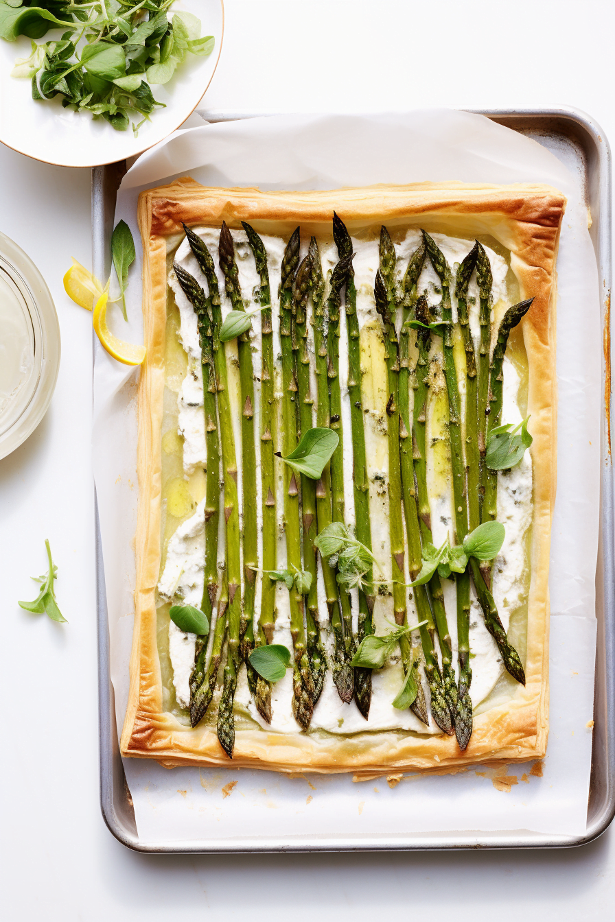 Baked Asparagus and Gruyère Tart