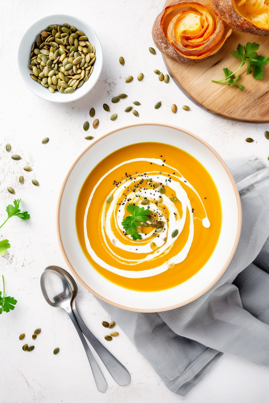 Butternut Squash Soup with Ginger and Coconut Milk Preparation