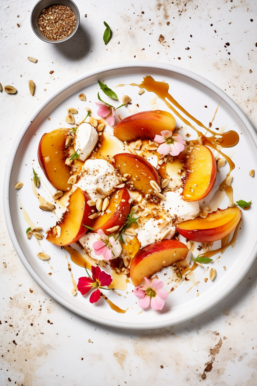 Cottage Cheese and Peaches