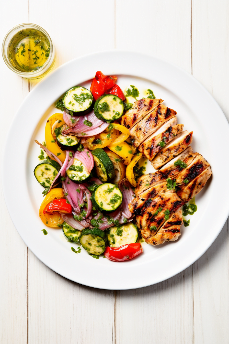 Grilled Chicken with Roasted Vegetables