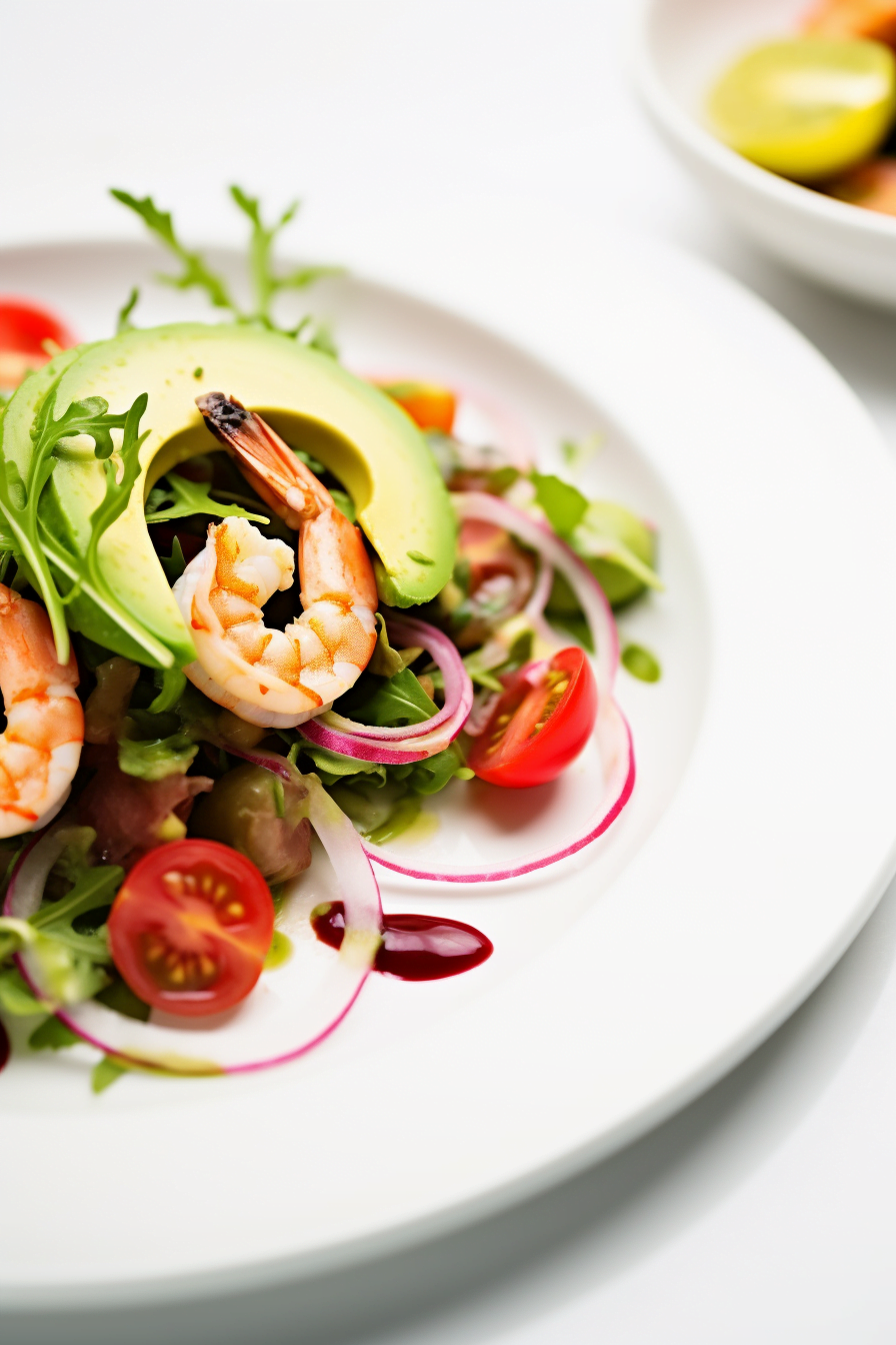 Ibizan Prawn and Avocado Salad Preparation