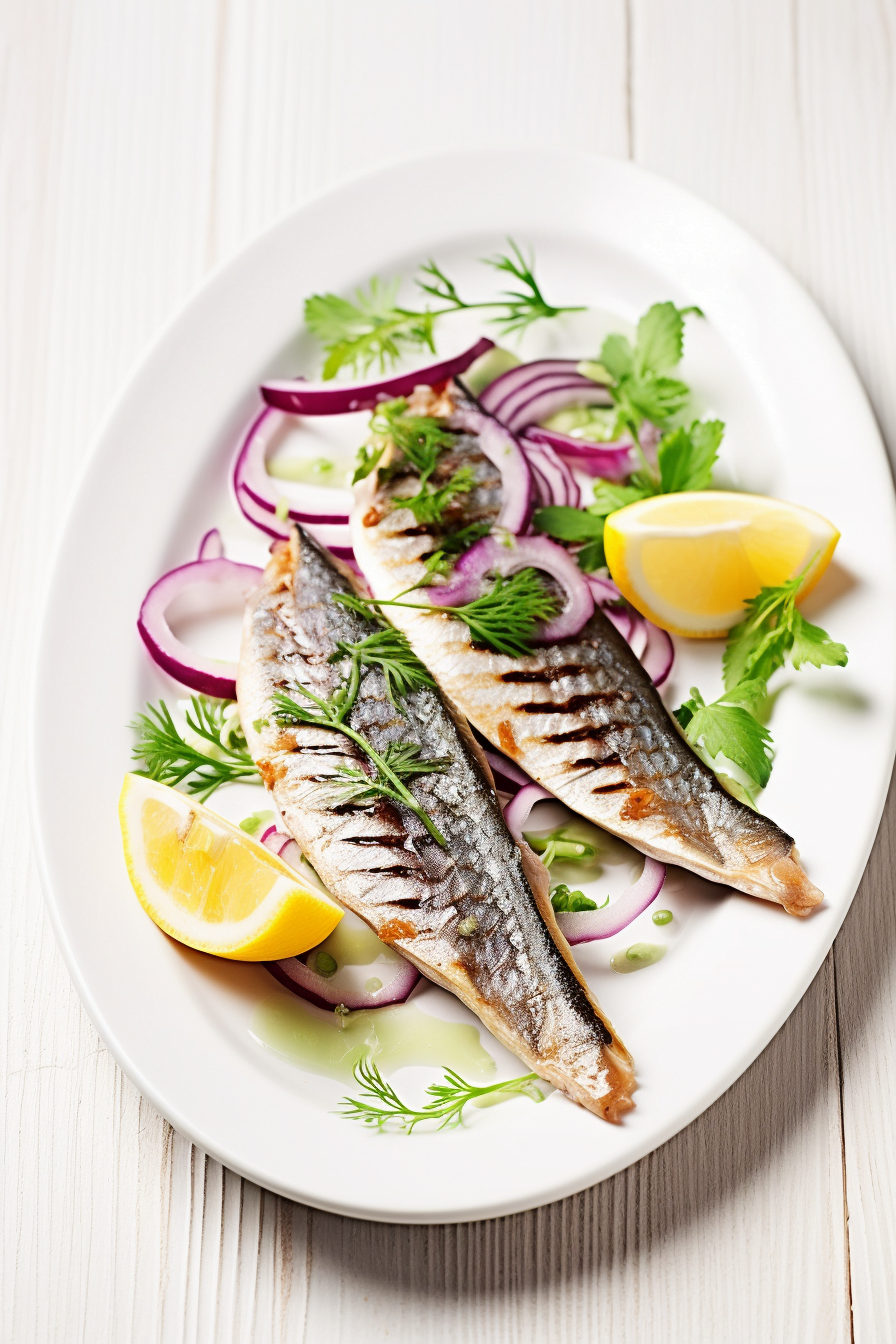 Marmara Grilled Mackerel with Fennel Salad Finished Dish