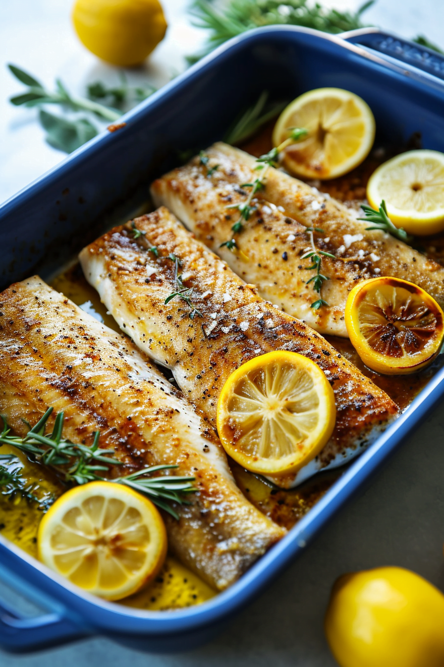 Baked Branzino