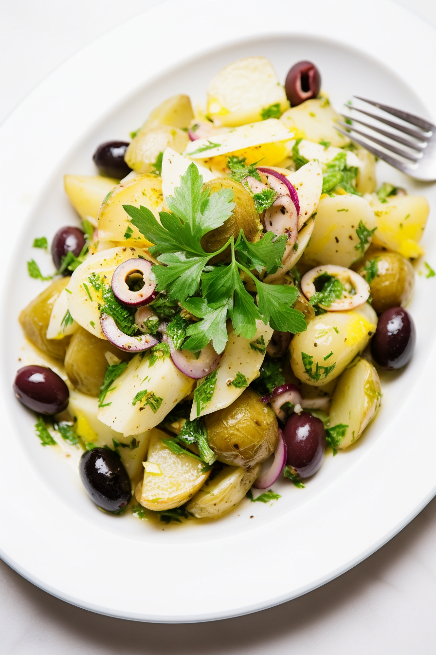 Montenegrin Artichoke and Potato Salad Prepared
