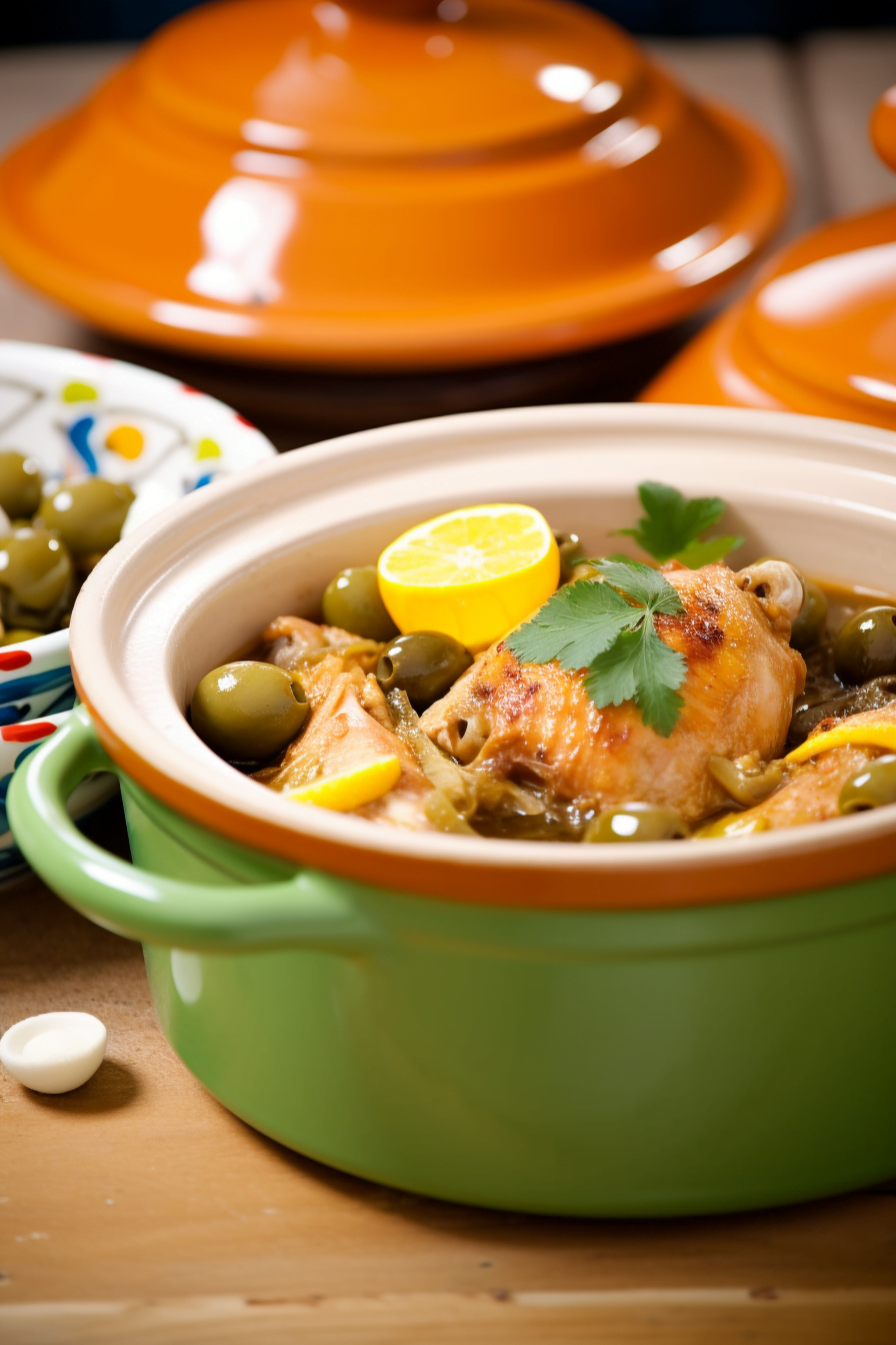 Moroccan Chicken Tagine Ready to Serve