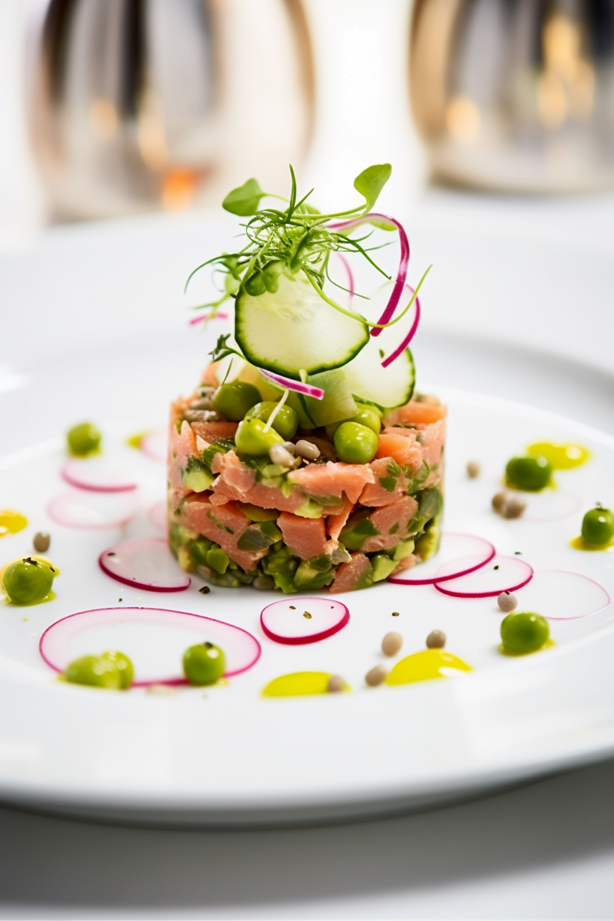Salmon Tartare Presentation