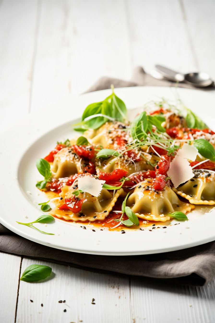 Sardinian Culurgiones in Tomato Sauce