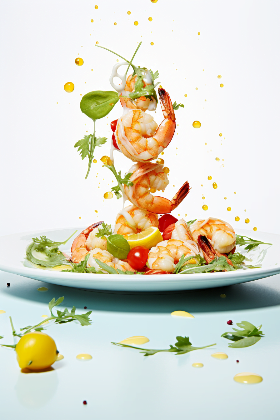 Sautéed Shrimp with Pastis and Cherry Tomatoes Ready to Serve