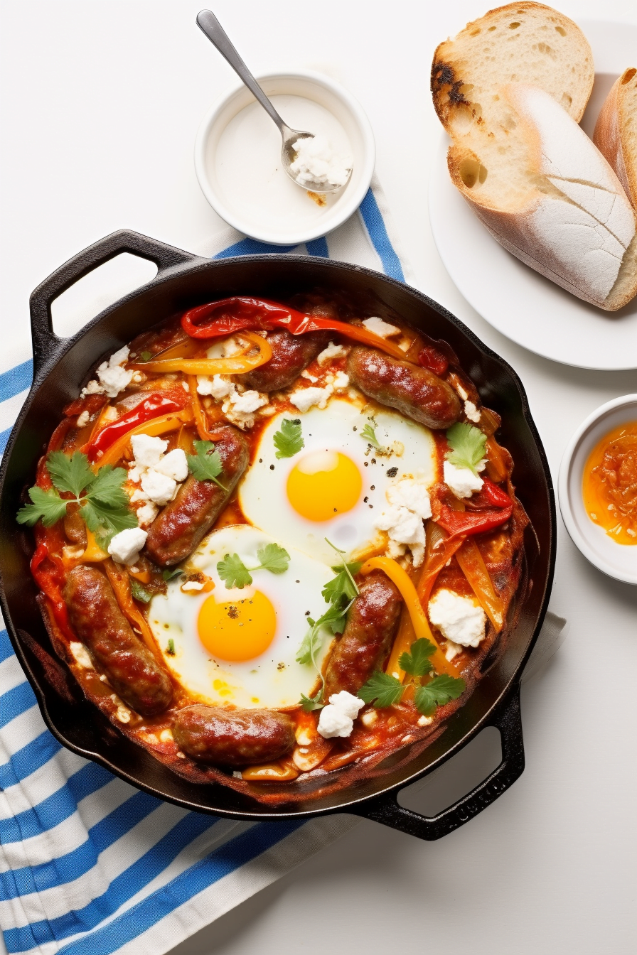 Shakshuka with Merguez Sausage and Harissa Ready to Serve