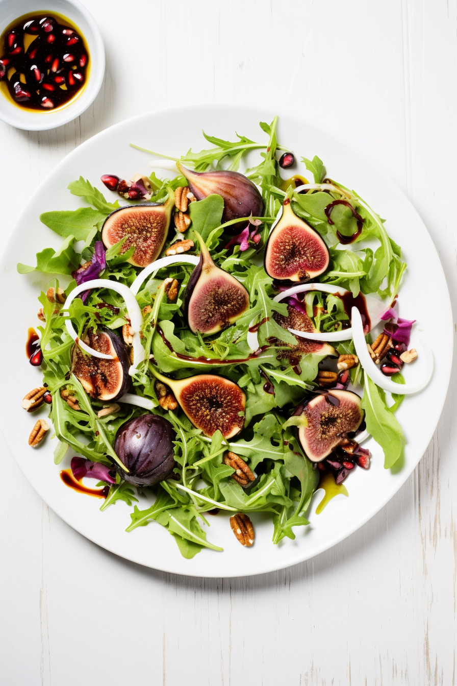 Turkish Grilled Fig Salad Preparation