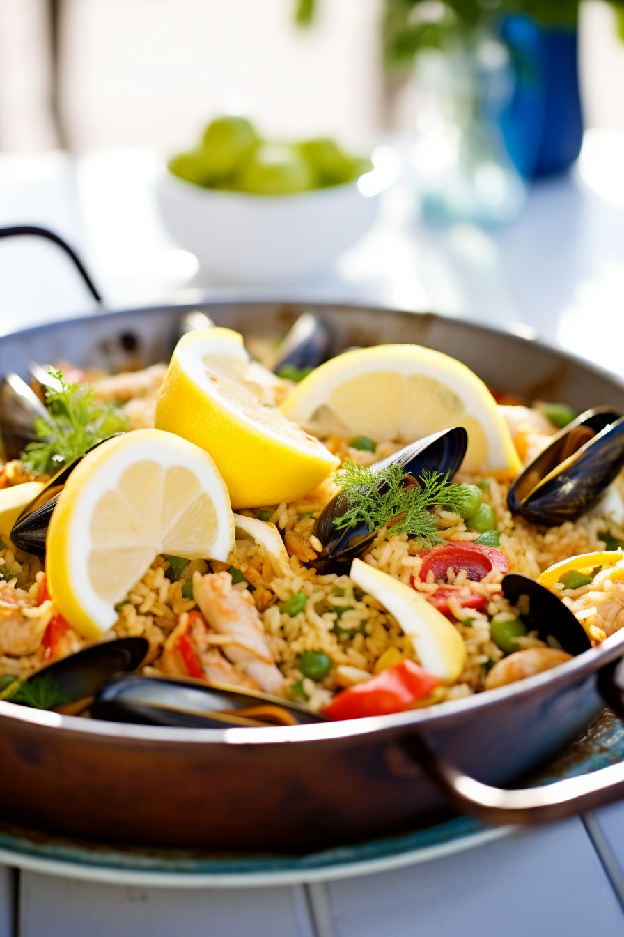 Cooking Valencian Green Bean and Artichoke Paella