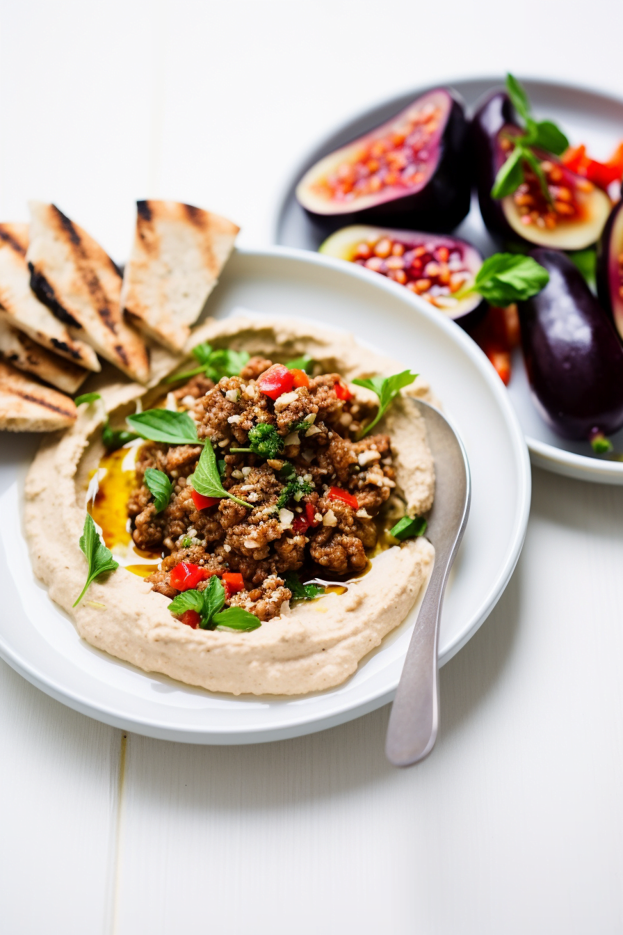 Aegean Eggplant and Pepper Muhammara Preparation