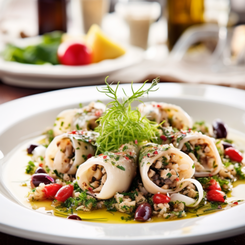 Aegean Stuffed Squid with Rice and Herbs (Kalamar Dolma)_001