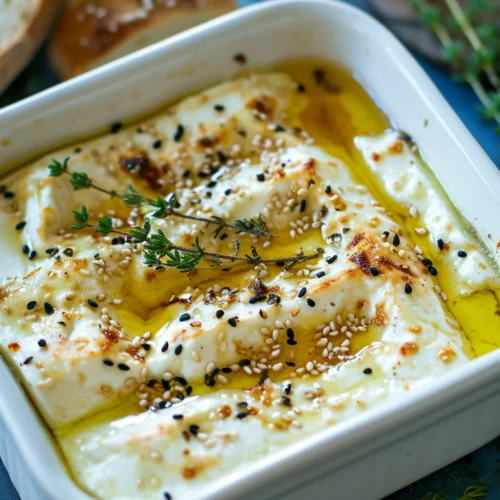 Albanian Baked Feta with Honey and Sesame Seeds_001