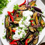 Albanian Eggplant and Bell Pepper Salad (Salce Kosi)_001
