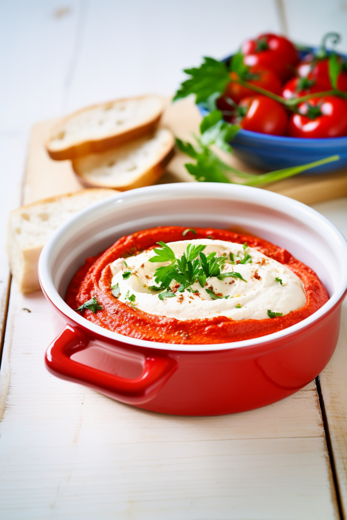 Albanian Roasted Red Pepper and Garlic Dip (Hummus i Kuq)_001