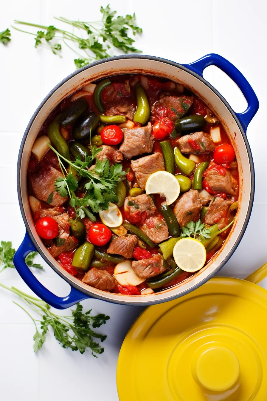 Ingredients for Algerian Lamb and Okra Stew