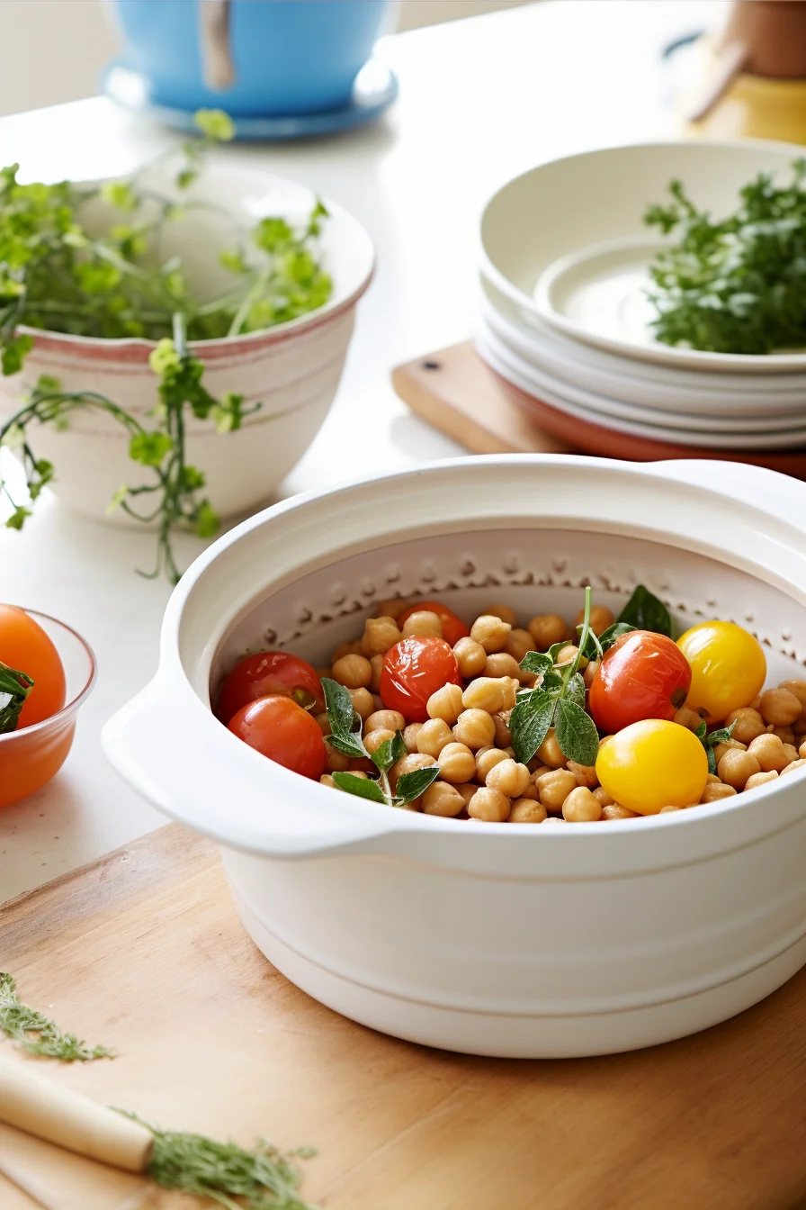 Ingredients for Apulian Chickpea and Vegetable Stew
