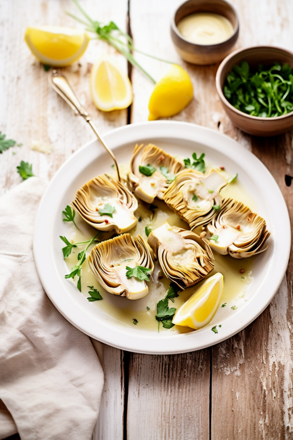 Artichoke Barigoule with Lemon and Garlic Cooking Mediterranean