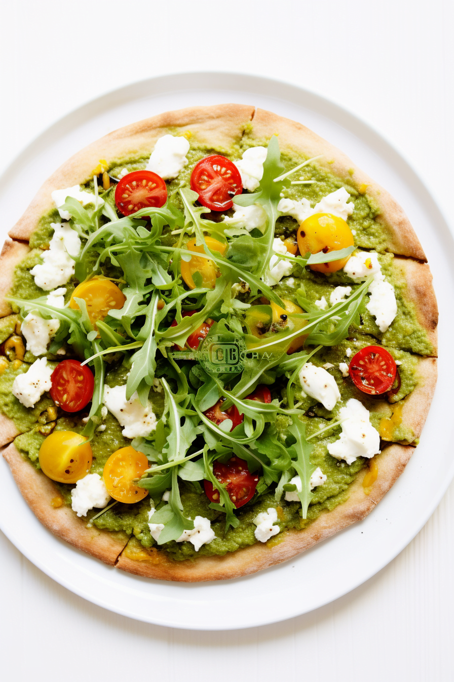 Ingredients for Avocado and Egg Breakfast Pizza