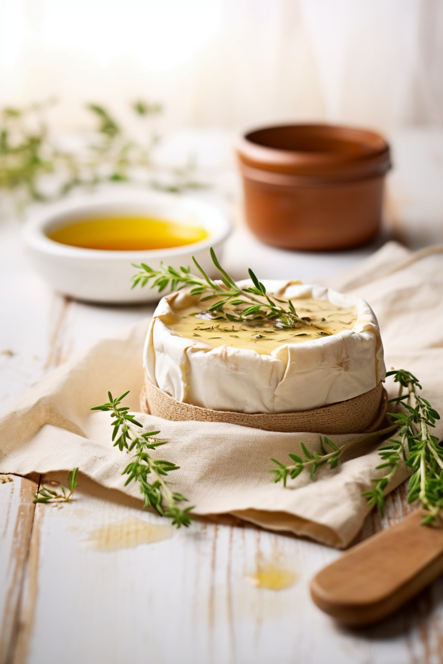 Baked Camembert with Honey and Thyme