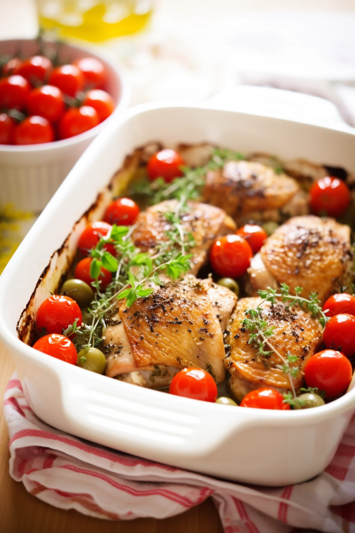 Baked Chicken with Olives, Capers, and Tomatoes_001
