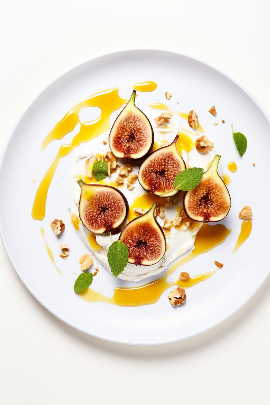 Baked Figs with Honey, Walnuts, and Ricotta Cooking Mediterranean