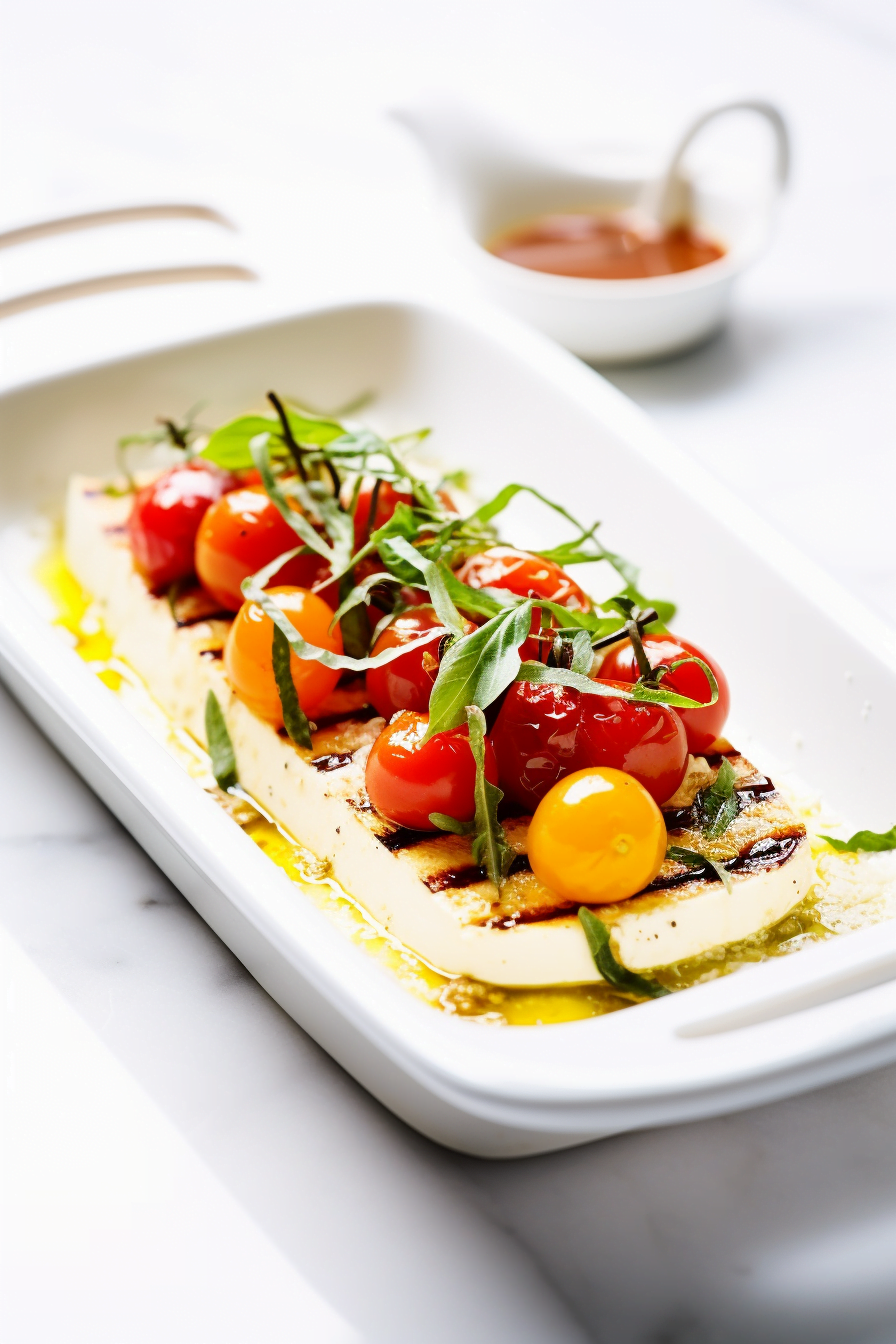 Baked Polenta with Roasted Tomatoes and Mozzarella