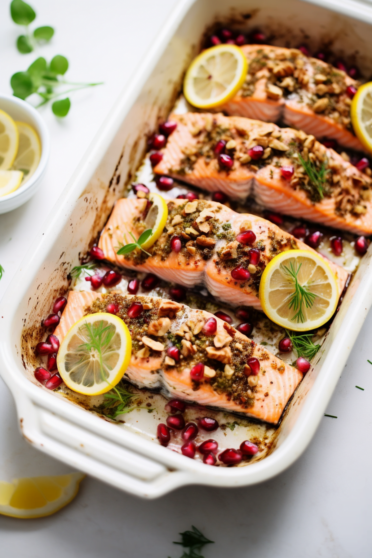 Baked Salmon with Walnut and Pomegranate Crust_001