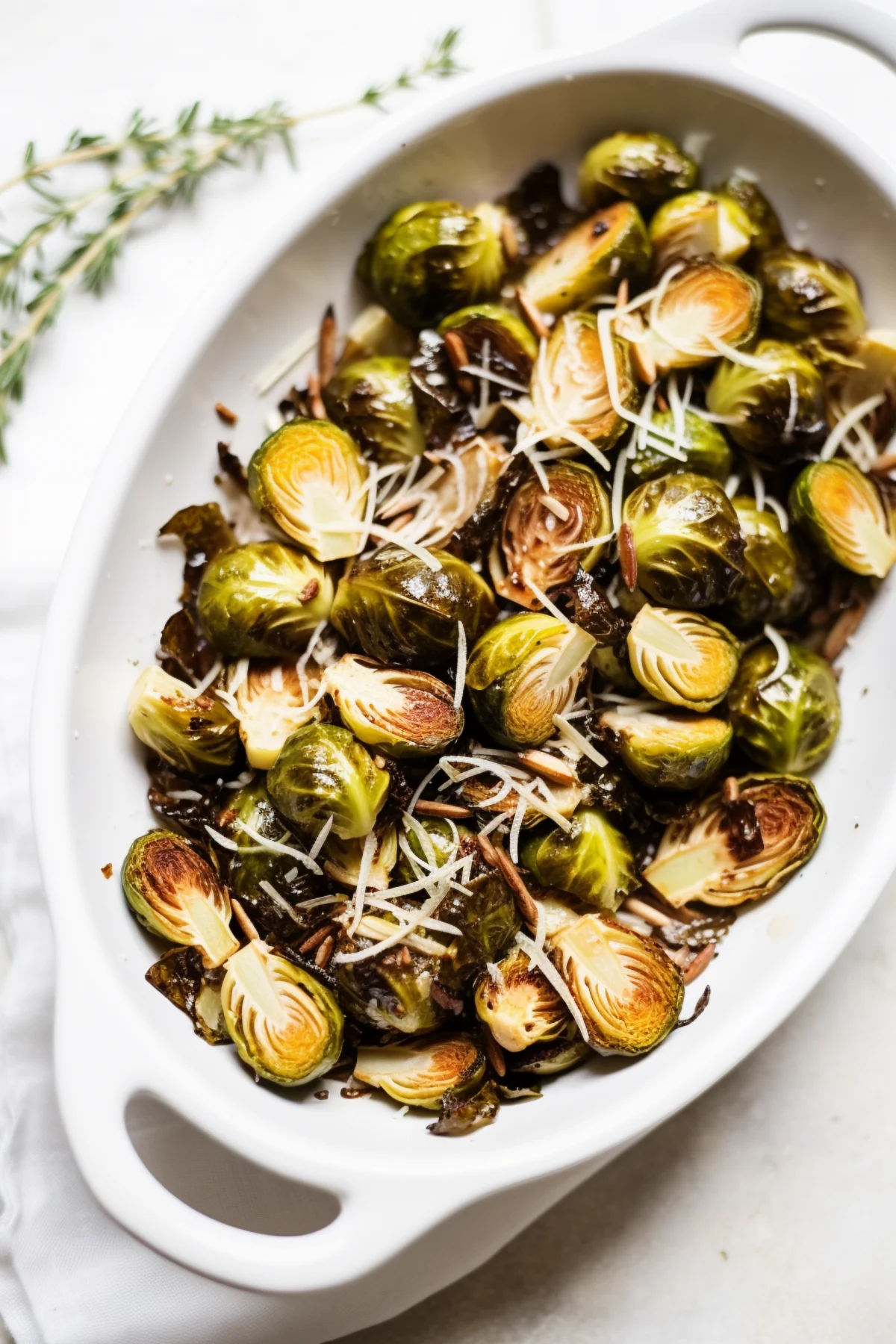 Balsamic Roasted Brussels Sprouts with Parmesan_001