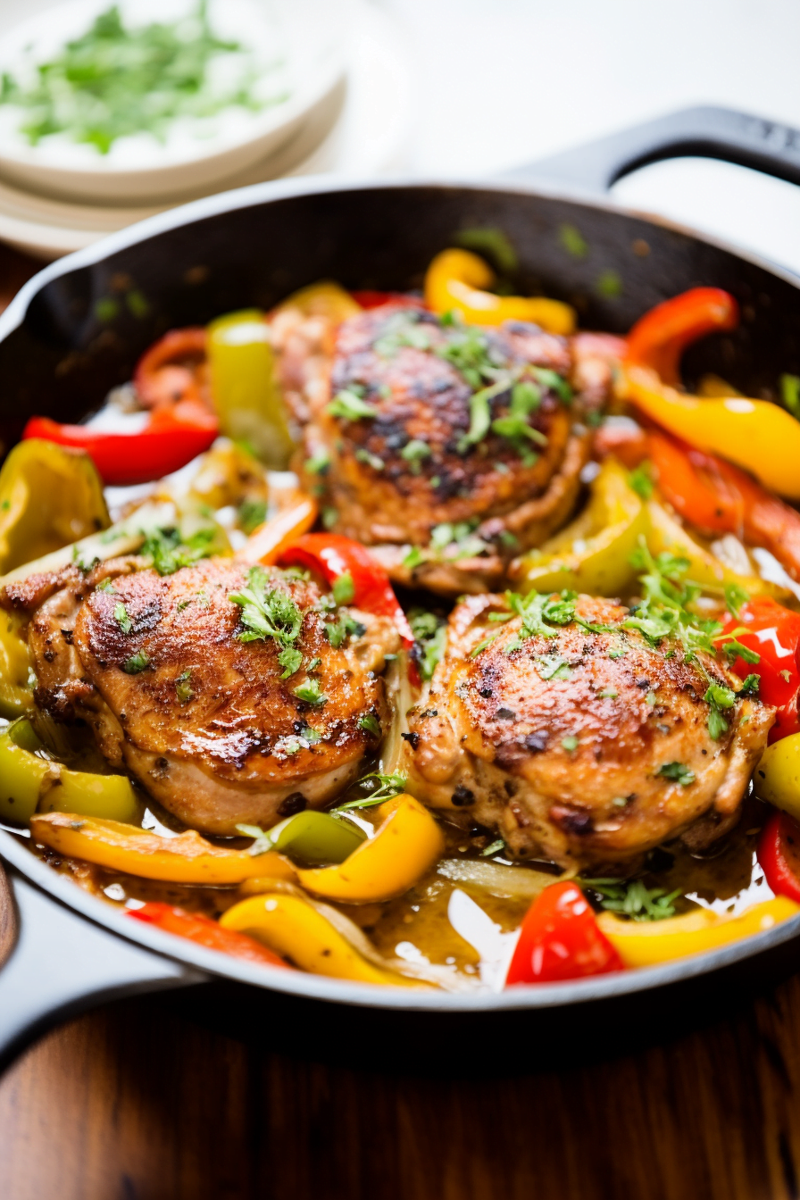 Ingredients for Basque Chicken with Peppers and Tomatoes