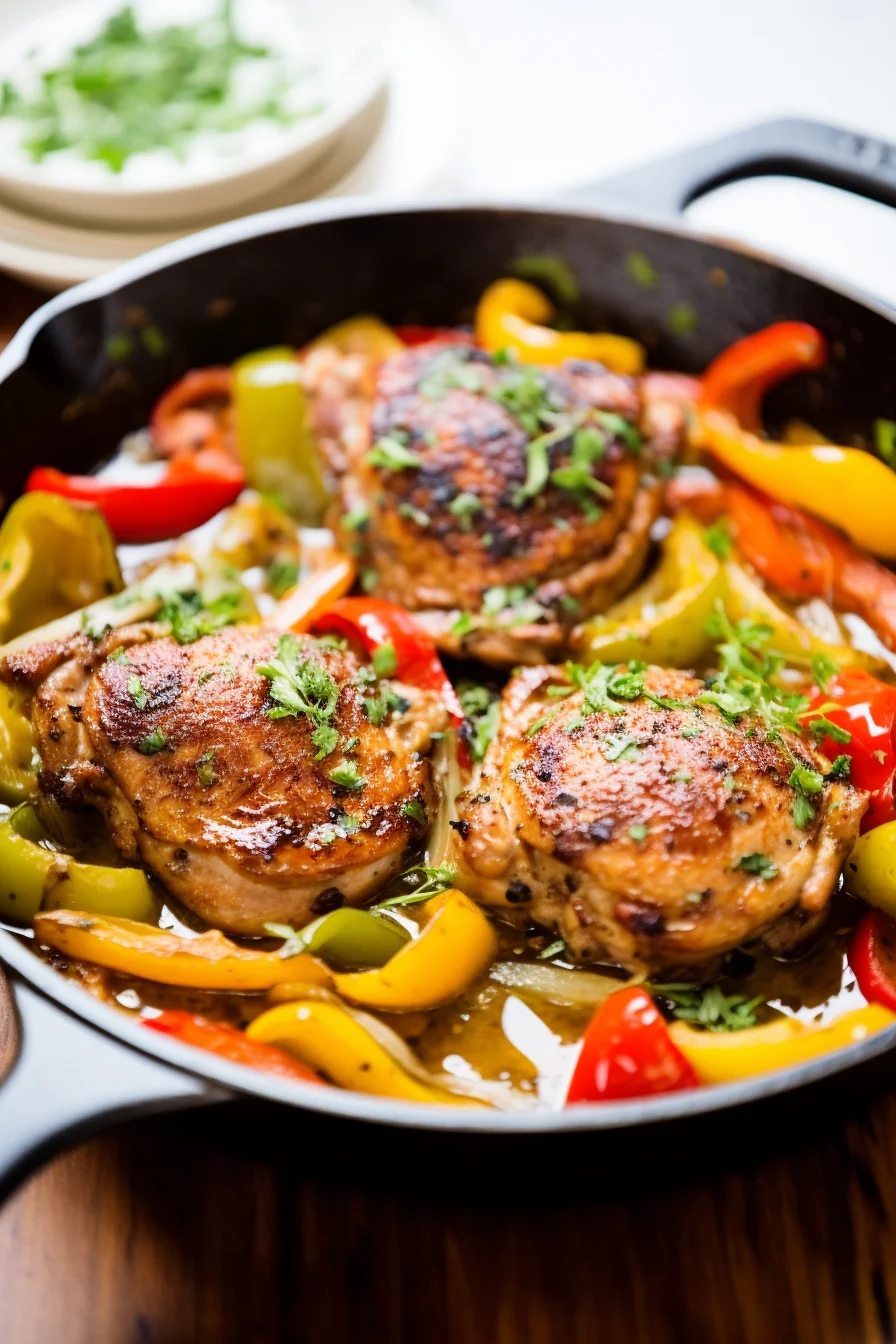 Ingredients for Basque Chicken with Peppers and Tomatoes