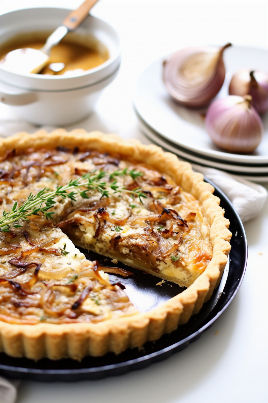 Caramelized Onion and Gruyere Tart - Cooking Mediterranean