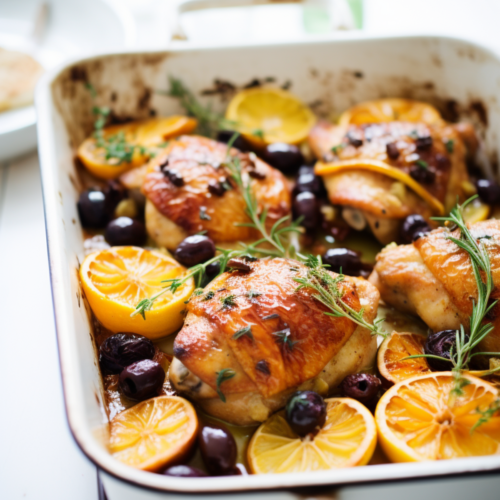 Chicken and Fennel Bake with Orange and Olives_001