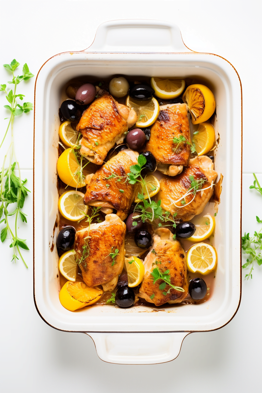 Chicken and Fennel Bake with Orange and Olives