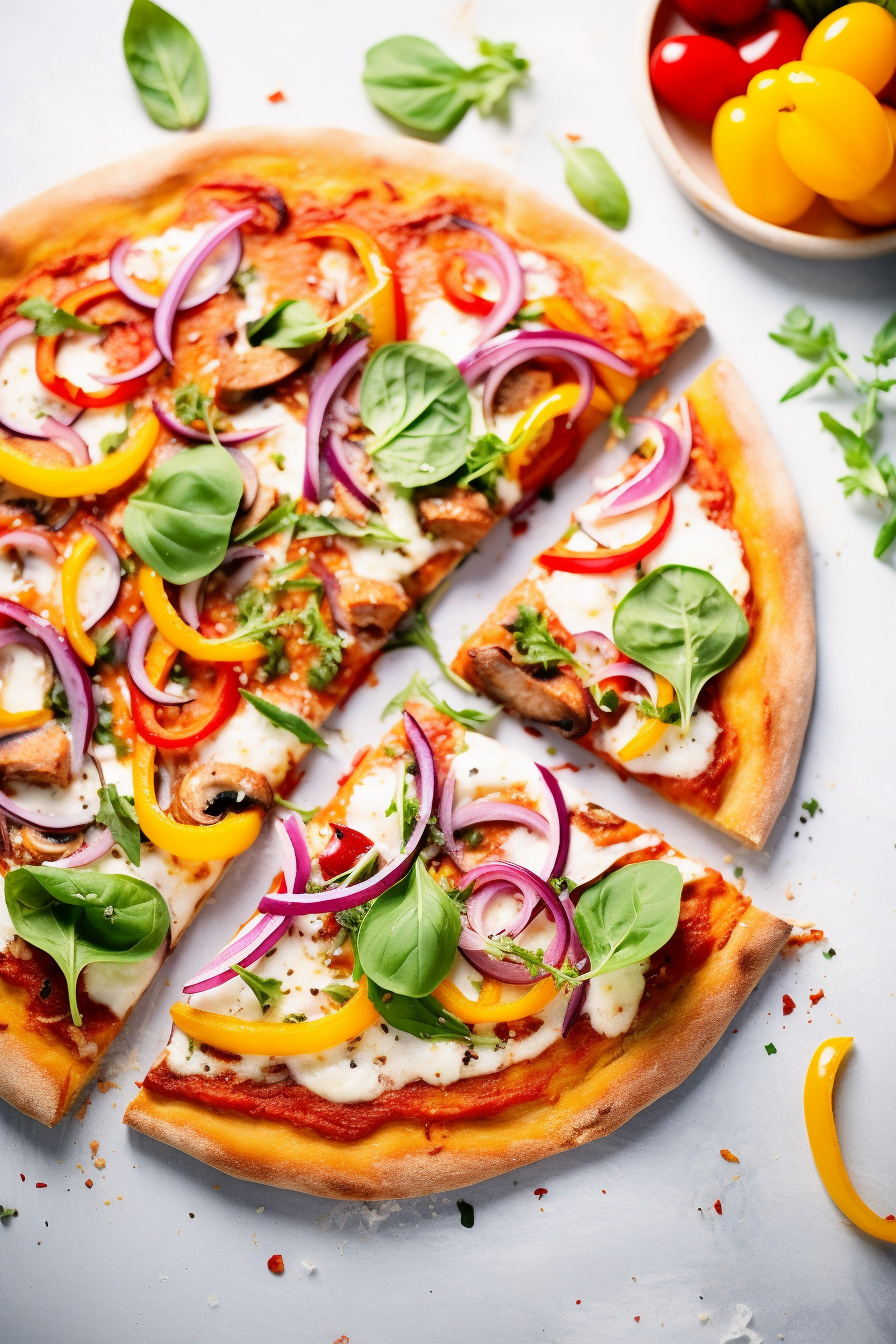 Chicken and Pepperoni Pizza with Whole Wheat Crust