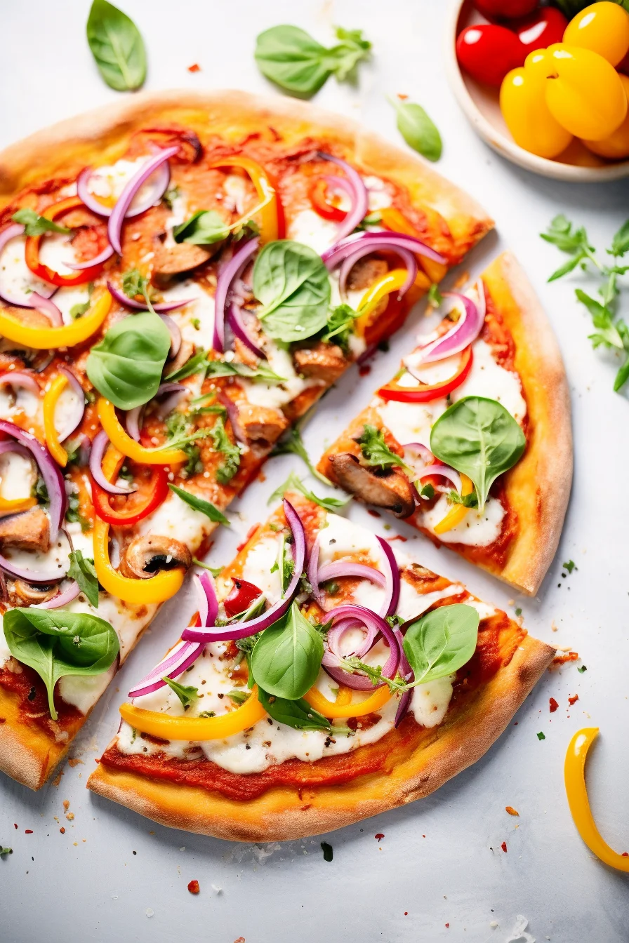 Chicken and Pepperoni Pizza with Whole Wheat Crust