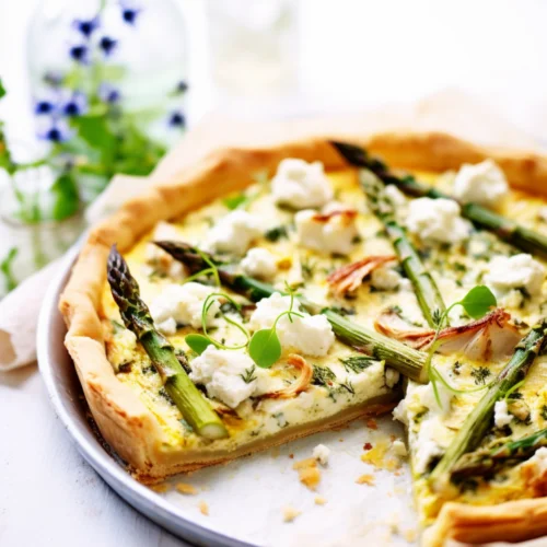 Chicken, Asparagus, and Feta Quiche with a Whole Wheat Crust_001