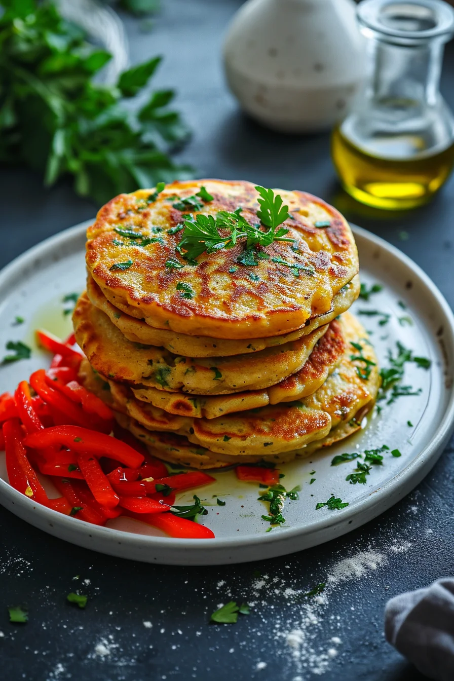 Preparing Chickpea Flour Pancake Batter