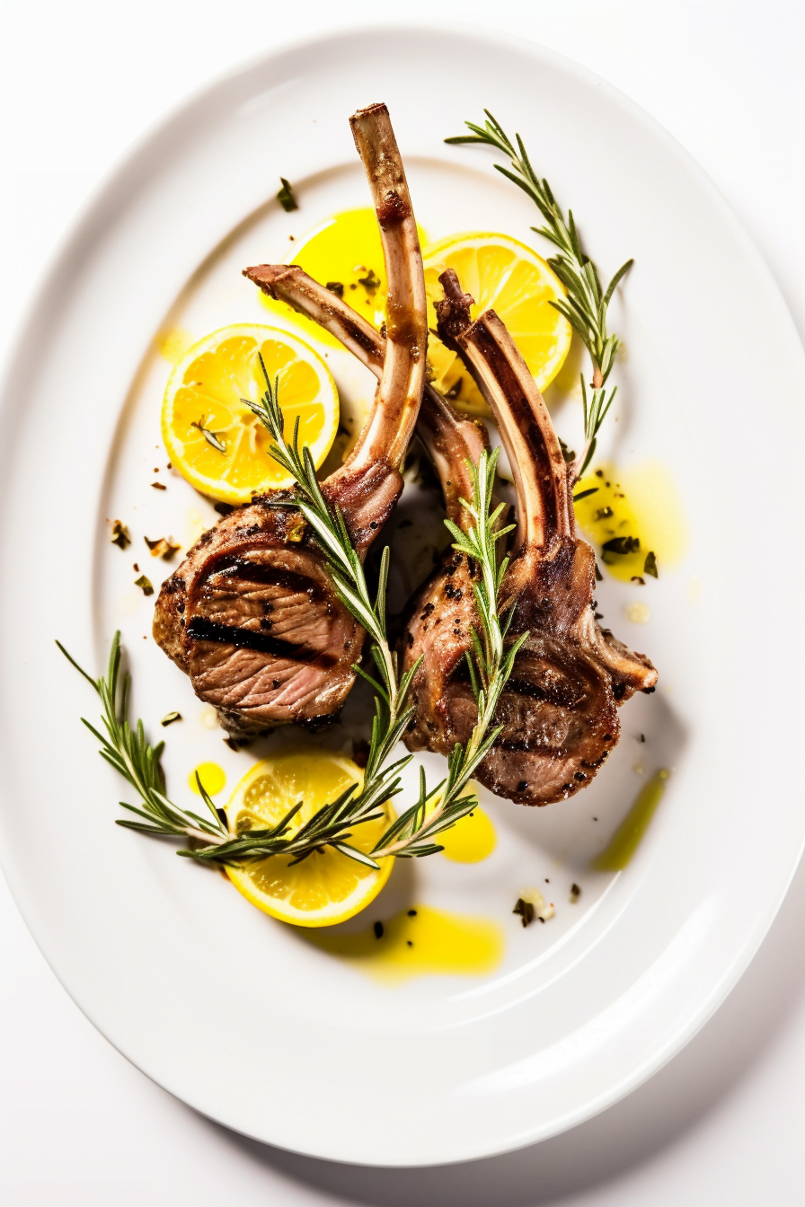 Marinating Corsican Lamb Chops