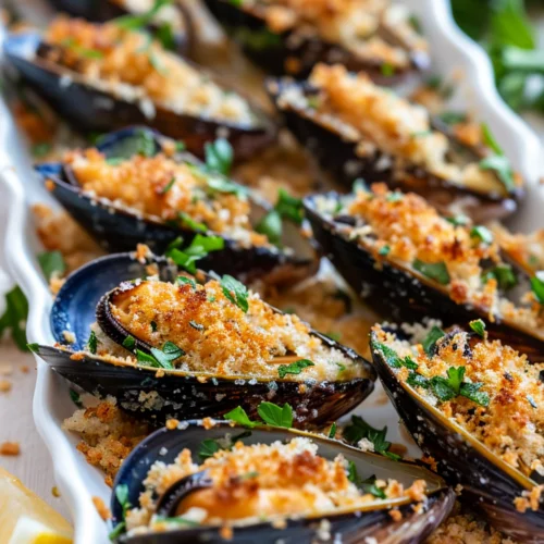 Corsican Stuffed Mussels (Moules Farcies)_001