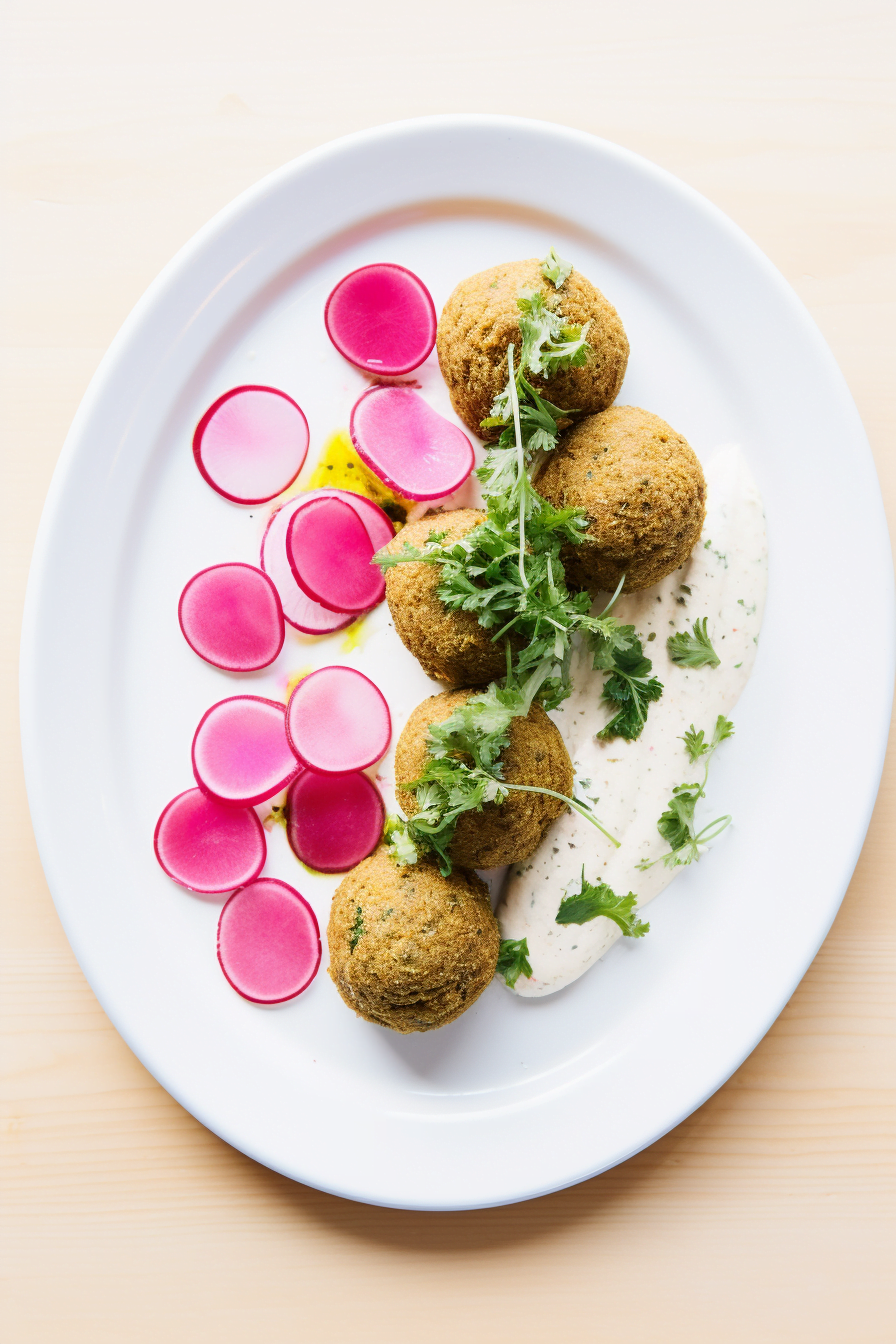 Preparing Egyptian Falafel