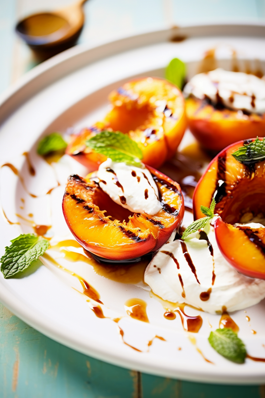 Grilled Peaches Preparation