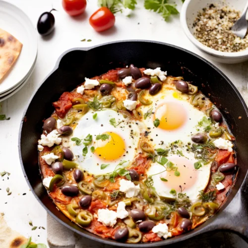 Greek-Style Shakshuka with Feta and Kalamata Olives_001