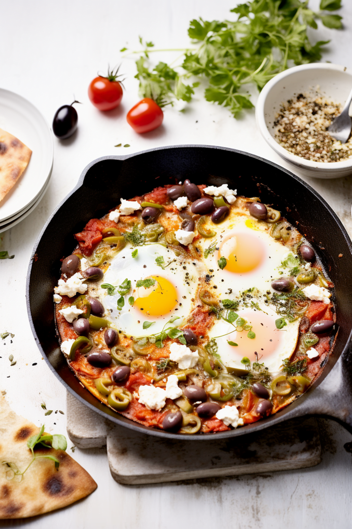 Greek-Style Shakshuka with Feta and Kalamata Olives_001
