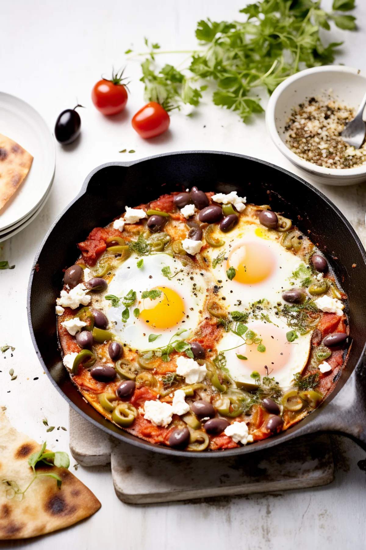 Greek-Style Shakshuka with Feta and Kalamata Olives_001