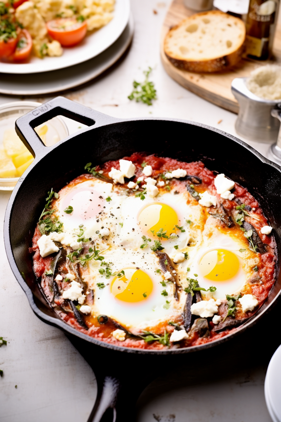 Greek-Style Shakshuka with Feta and Kalamata Olives