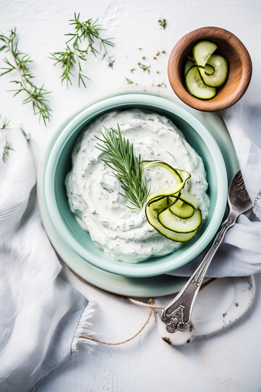Greek Tzatziki Preparation