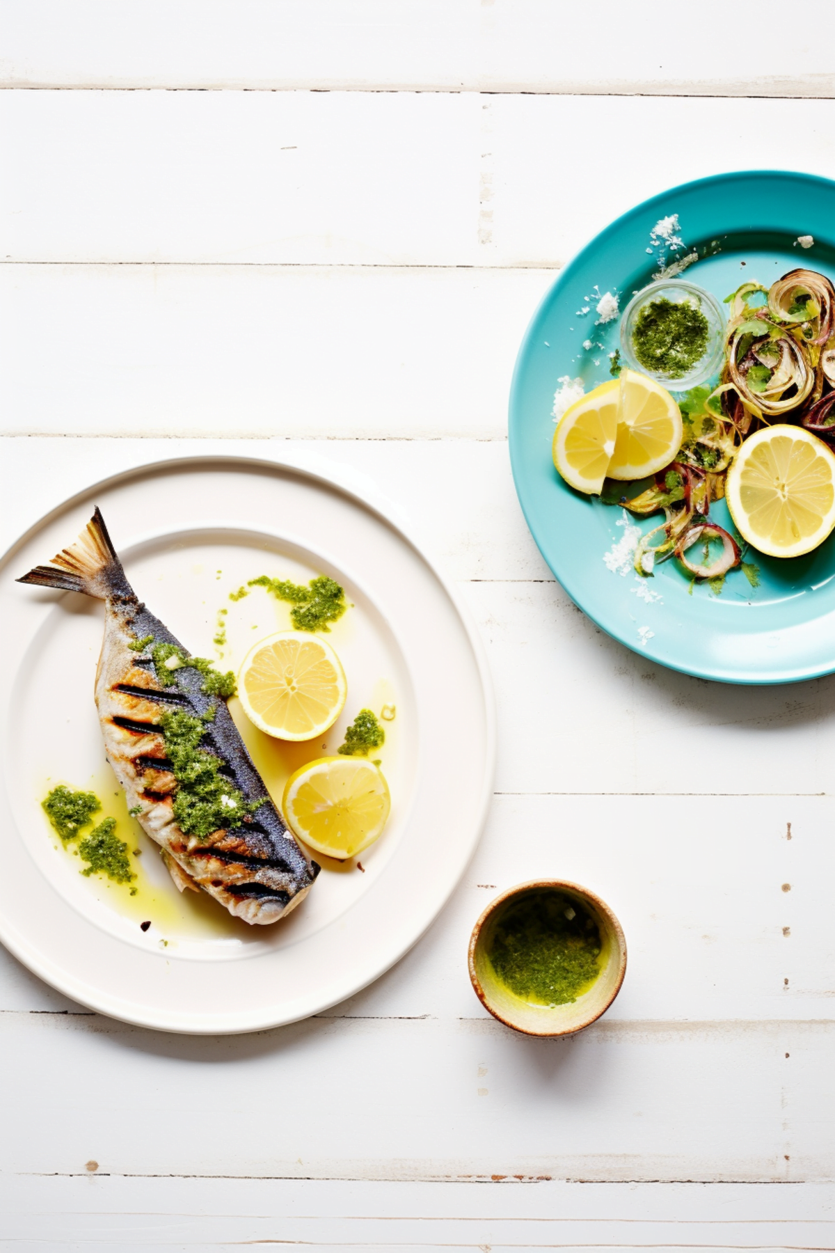 Grilled Mackerel with Salsa Verde Cooking Mediterranean