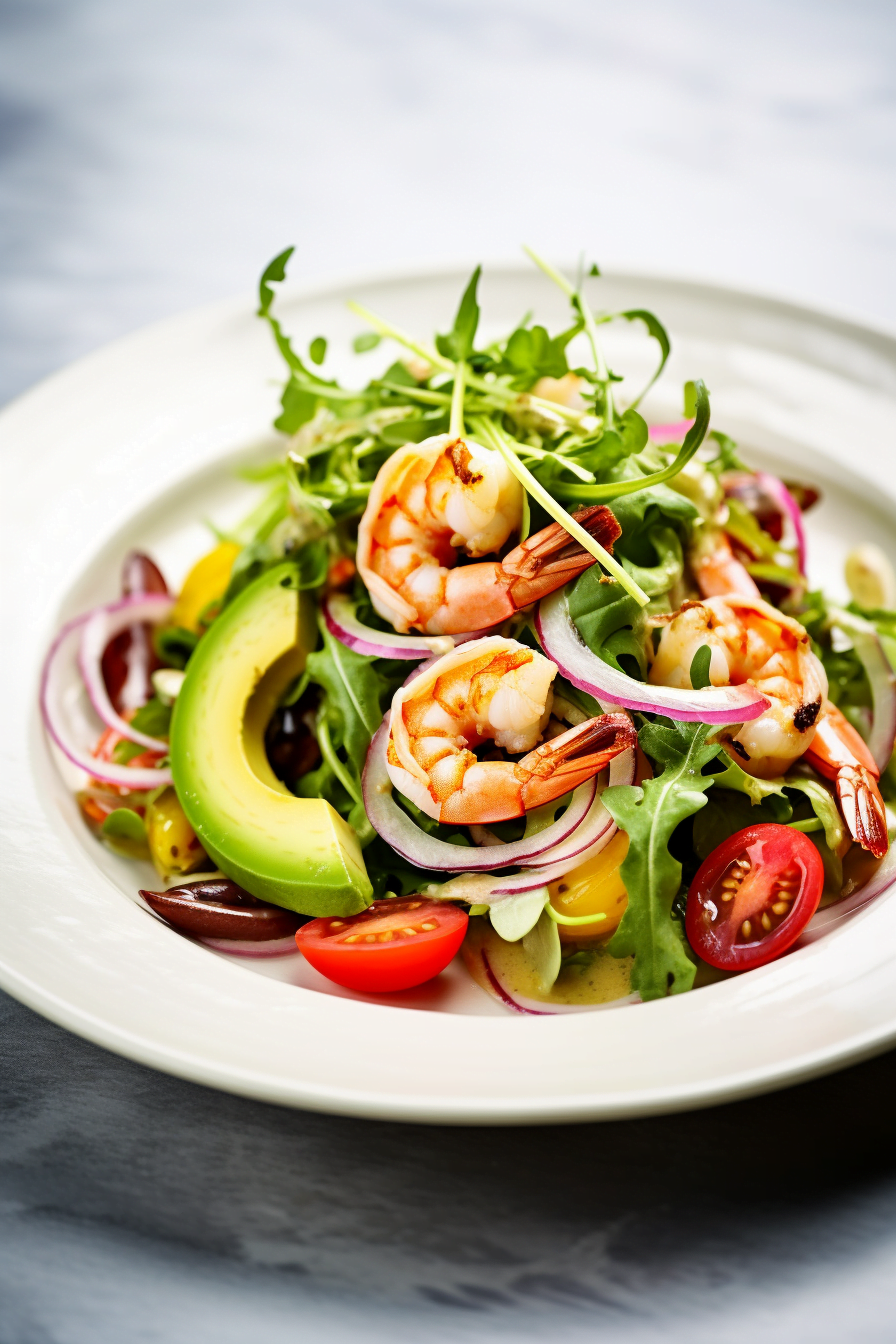 Fresh Ingredients for Ibizan Prawn and Avocado Salad